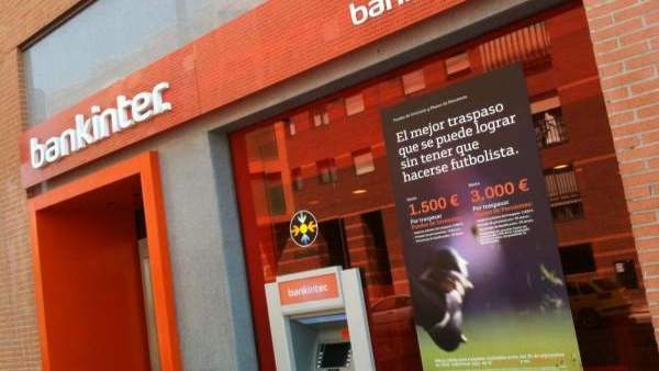 Una sucursal de Bankinter. Una sucursal de Bankinter.