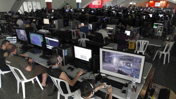 Las primeras horas en la Campus Party Las primeras horas en la Campus Party