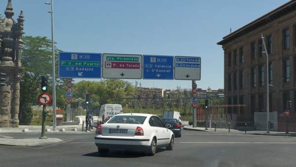 Los túneles de la M-30. Los túneles de la M-30.