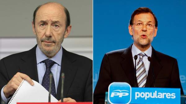 Rubalcaba y Rajoy Rubalcaba y Rajoy