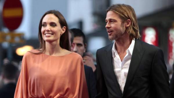 Angelina Jolie con Brad Pitt Angelina Jolie con Brad Pitt