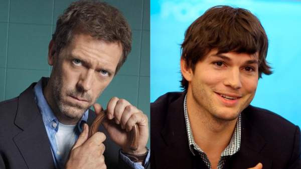 Hugh Laurie y Ashton Kutcher Hugh Laurie y Ashton Kutcher