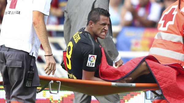 Alexis Sánchez lesionado Alexis Sánchez lesionado