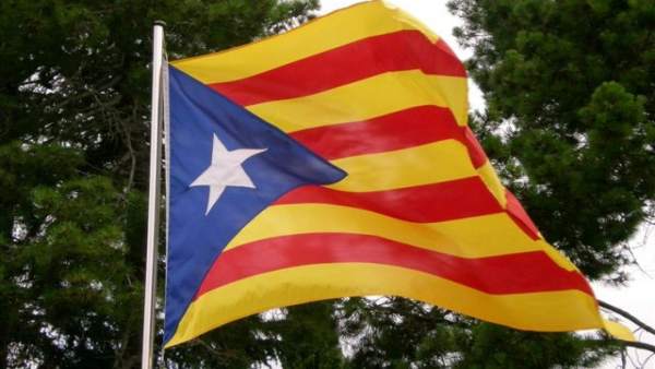 La bandera 'estelada'. La bandera 'estelada'.