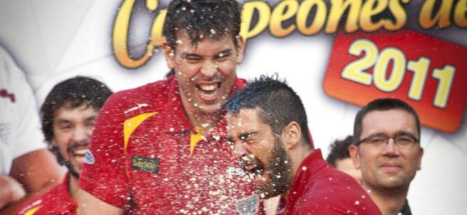 Navarro se baña en cava