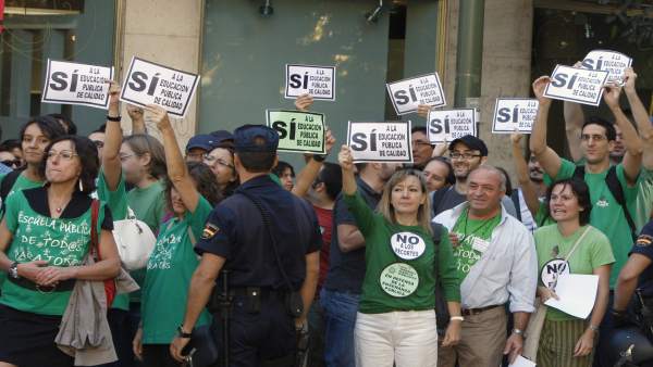 Protesta de profesores Protesta de profesores