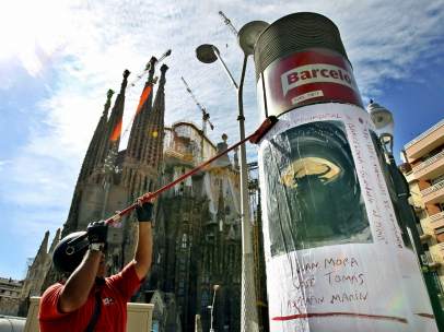 El cartel, de Miquel Barceló, anuncia la corrida de La Monumental.