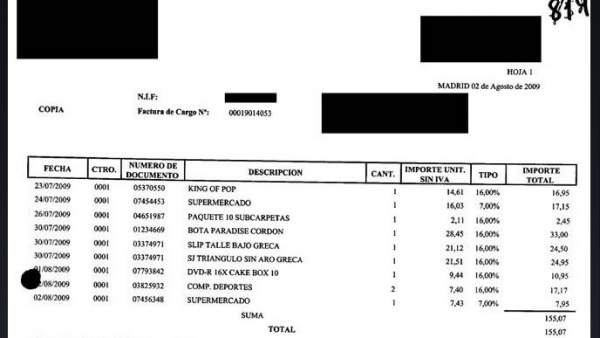 Factura de la SGAE Factura de la SGAE