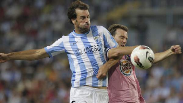 Van Nistelrooy y Mané en el Málaga - Getafe Van Nistelrooy y Mané en el Málaga - Getafe
