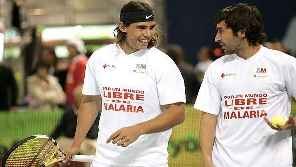 Rafa Nadal y Raúl Rafa Nadal y Raúl