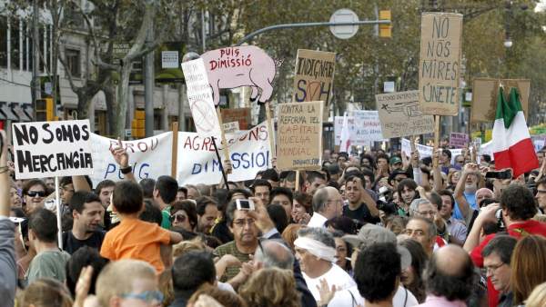 El 15-O en Barcelona El 15-O en Barcelona