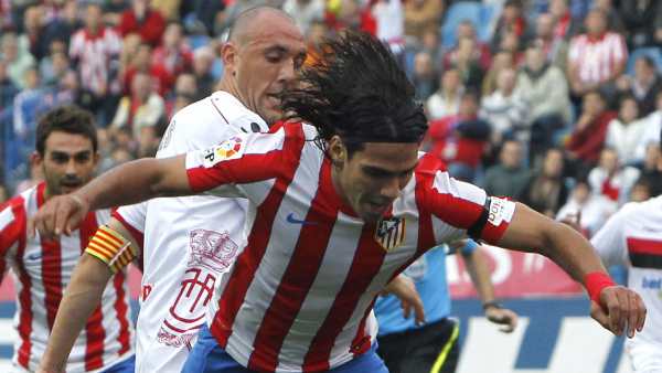 Falcao y Ramis en el Atlético - Mallorca Falcao y Ramis en el Atlético - Mallorca