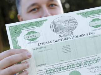 Acción de Lehman Brothers