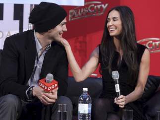 Deemi Moore y Ashton Kutcher.