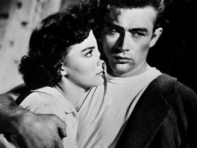 Natalie Wood y James Dean, en "Rebelde sin causa"