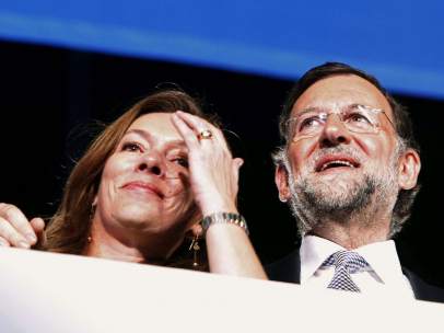Elvira Fernández y Mariano Rajoy