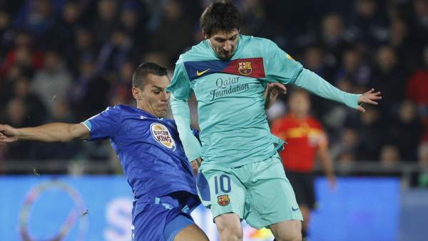 Casquero y Messi en el Getafe - Barça Casquero y Messi en el Getafe - Barça