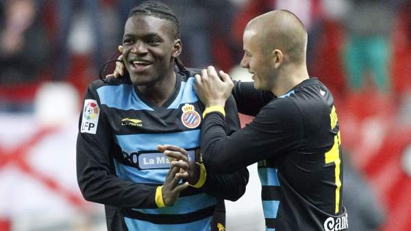 Thievy con el Espanyol Thievy con el Espanyol