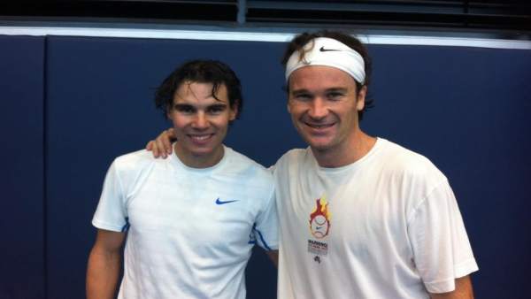Nadal y Carlos Moyá Nadal y Carlos Moyá