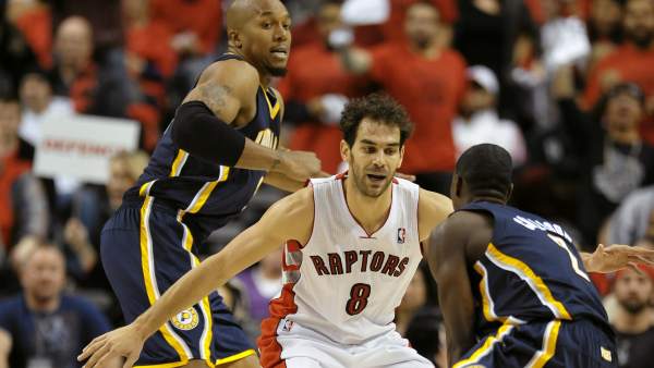 El jugador de los Raptors, José Calderón El jugador de los Raptors, José Calderón