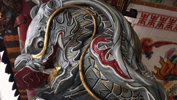 Dragón del Templo Sanyugong, en Taipei Dragón del Templo Sanyugong, en Taipei