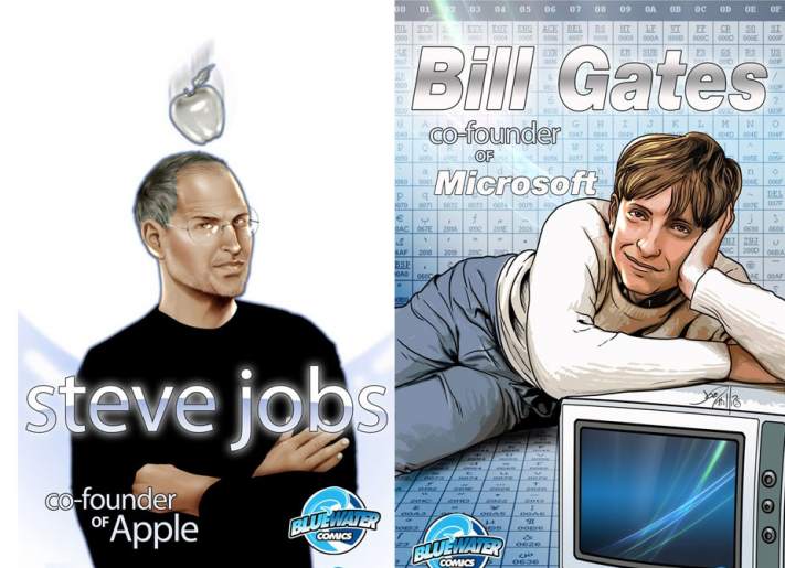 Steve Jobs y Bill Gates saltan al cómic