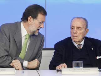 Manuel Fraga con Rajoy