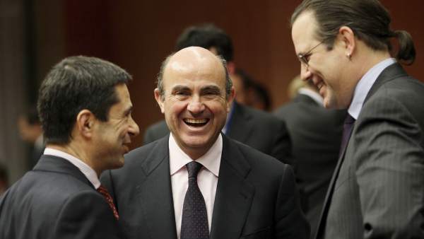 Luis de Guindos, en el Ecofin Luis de Guindos, en el Ecofin
