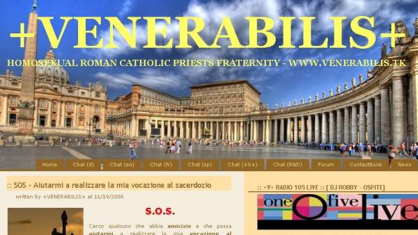 Venerabilis, la web de religiosos católicos gays italiana Venerabilis, la web de religiosos católicos gays italiana