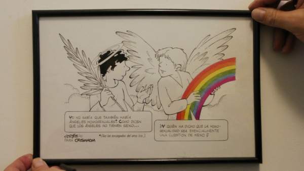 Viñeta sobre la homosexualidad de los Ángeles Viñeta sobre la homosexualidad de los Ángeles