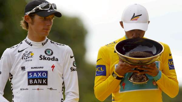 Andy Schleck y Alberto Contador Andy Schleck y Alberto Contador