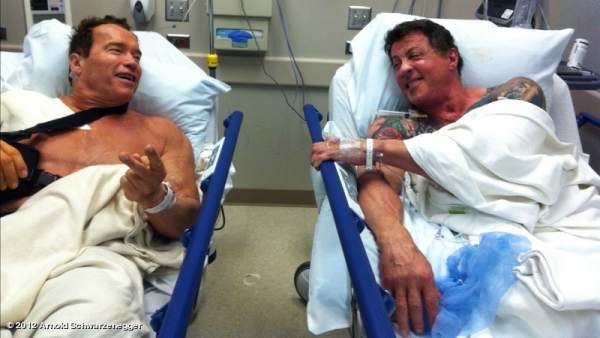Arnold Schwarzenegger y Sylvester Stallone Arnold Schwarzenegger y Sylvester Stallone