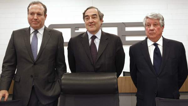 Jesús Terciado, Juan Rosell y Arturo Fernandez Jesús Terciado, Juan Rosell y Arturo Fernandez