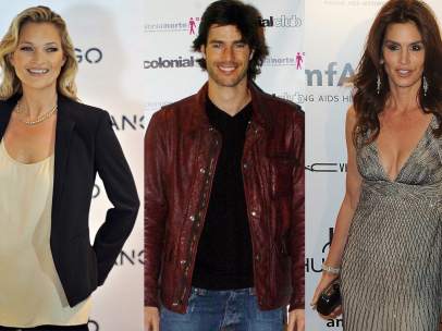 Kate Moss, Andrés Velencoso y Cindy Crawford