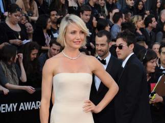 Cameron Diaz, en la alfombra roja de los Oscar.