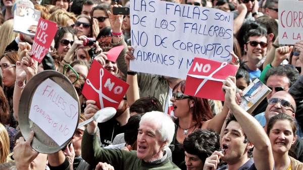 Protestas en las Fallas Protestas en las Fallas