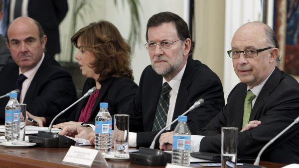 De Guindos, Sáenz de Santamaría, Rajoy y Montoro De Guindos, Sáenz de Santamaría, Rajoy y Montoro