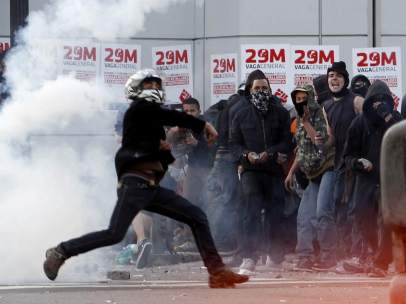 Disturbios en Barcelona