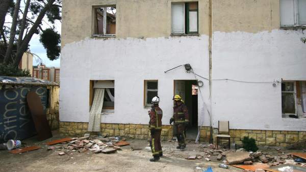 Derrumbe en una casa de Tarragona Derrumbe en una casa de Tarragona