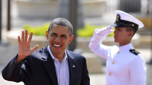 Obama a su llegada a la IV Cumbre de las Américas Obama a su llegada a la IV Cumbre de las Américas