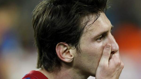 Messi se lamenta Messi se lamenta
