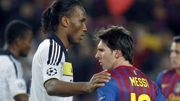 Messi y Drogba tras el Barça - Chelsea Messi y Drogba tras el Barça - Chelsea