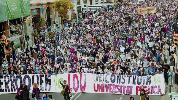Marcha contra la LOU en 2001 Marcha contra la LOU en 2001