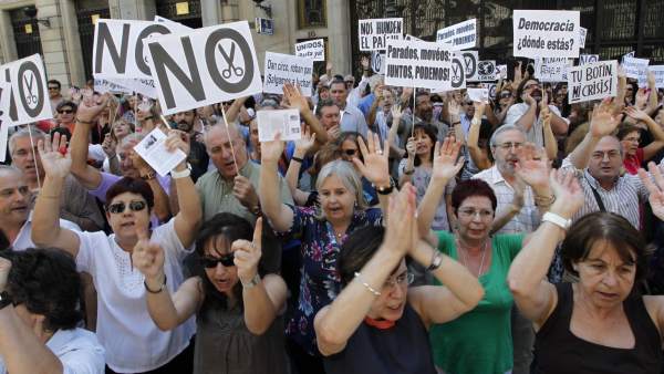 Protesta de funcionarios Protesta de funcionarios