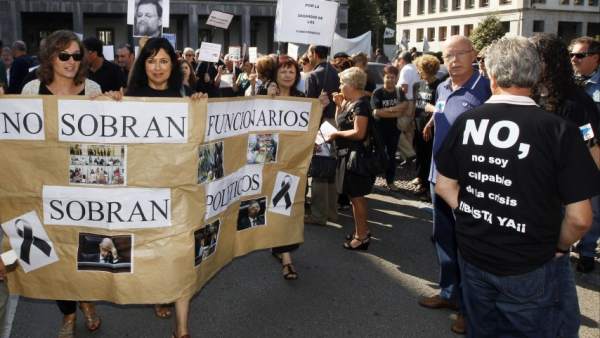 Protestas de funcionarios Protestas de funcionarios