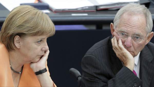 Angela Merkel y Wolfgang Schaeuble Angela Merkel y Wolfgang Schaeuble