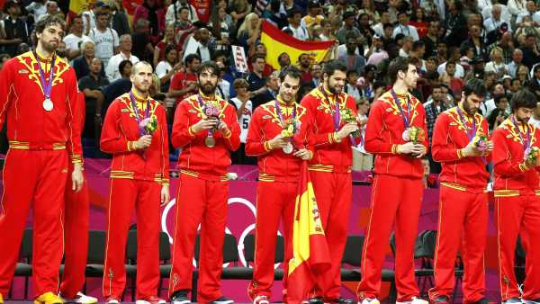 España en el podio de baloncesto España en el podio de baloncesto