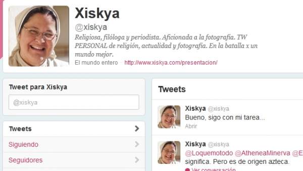 Perfil en Twitter de Xiskya Perfil en Twitter de Xiskya