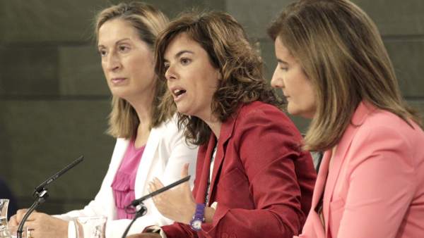 Ana Pastor, Soraya Sáenz de Santamaría y Fátima Báñez Ana Pastor, Soraya Sáenz de Santamaría y Fátima Báñez
