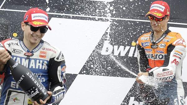 Pedrosa y Lorenzo, duelo en Brno Pedrosa y Lorenzo, duelo en Brno